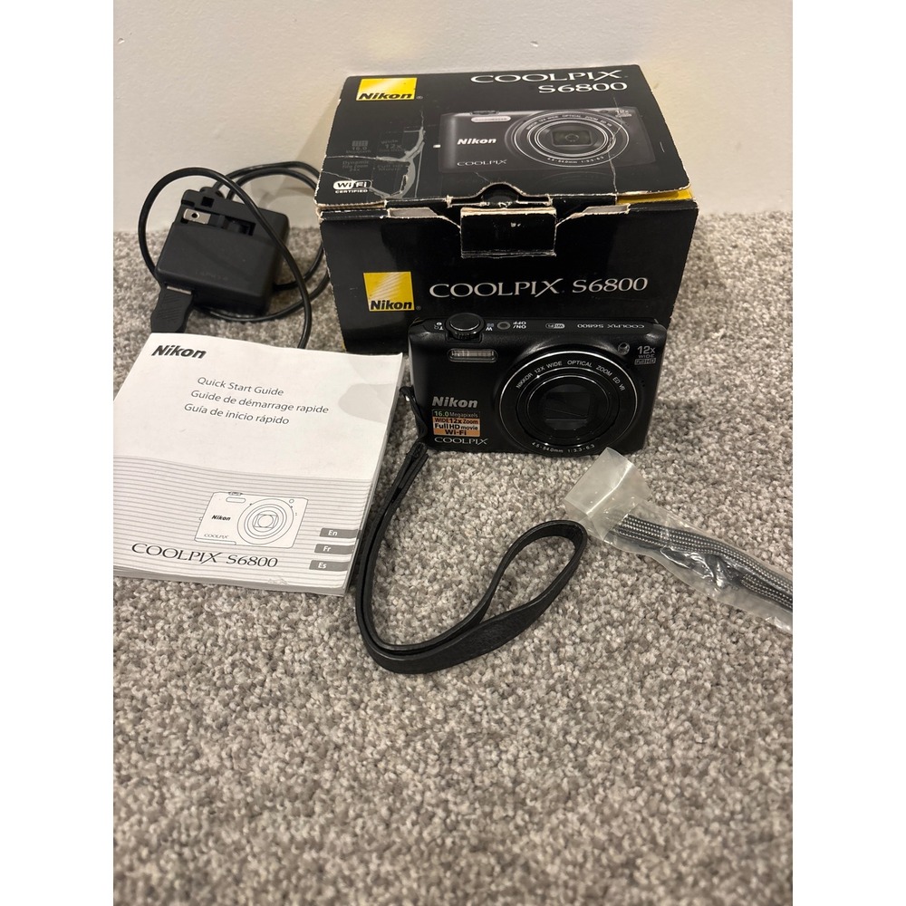 Nikon coolpix s6800 digital camera  Tested working